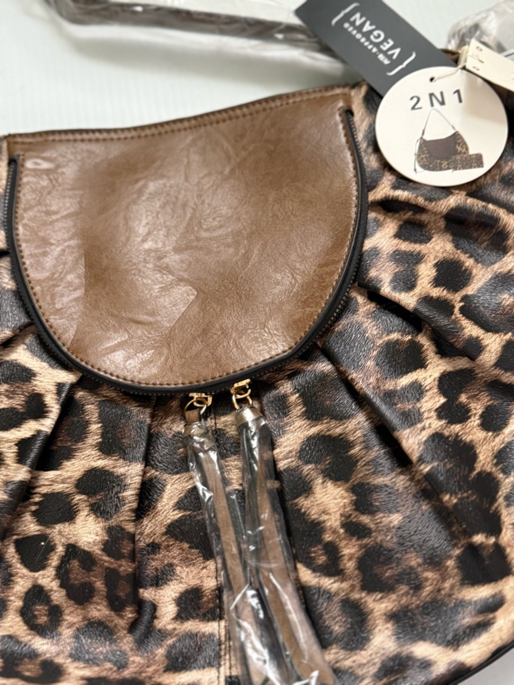 Leopard Tote+Wallet - Picture 7 of 9